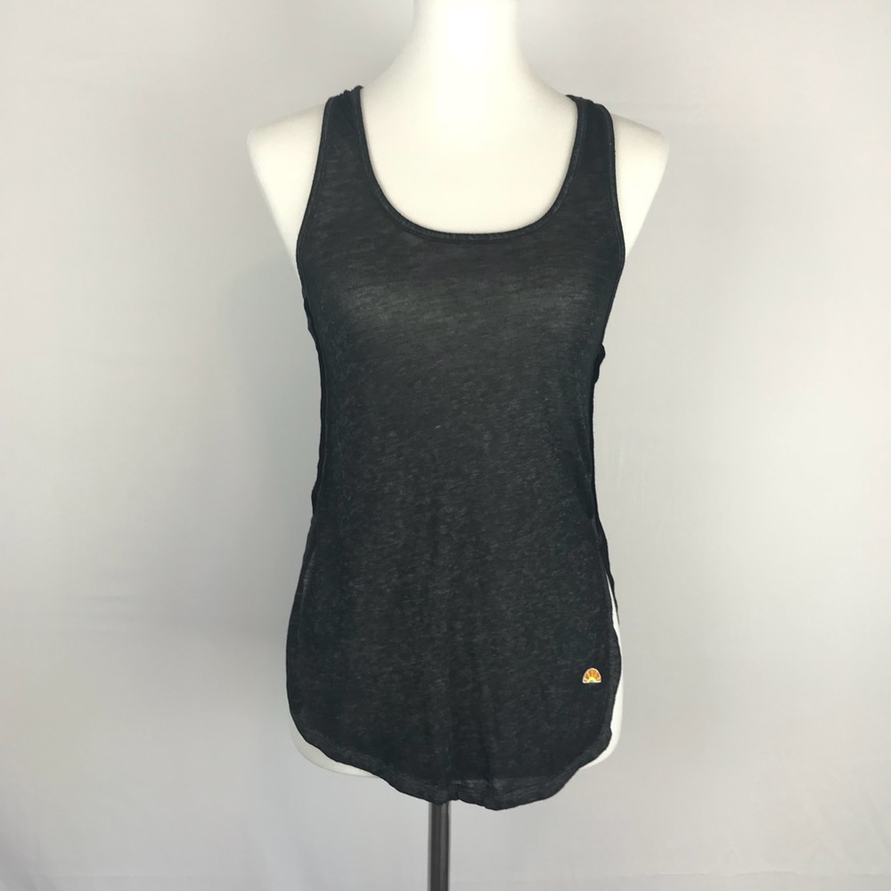 C&C sport black racer back burn out tank